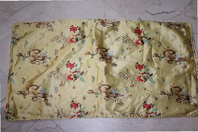 100% silk Asian Inspired Dragon King Pillow Shams - (2)