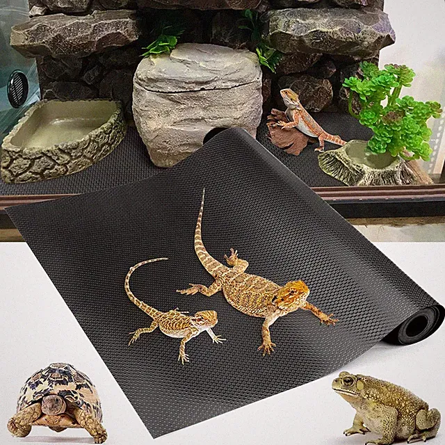 Bearded Dragon Tank Accessories, Reptile Terrarium Carpet Substrate for Leopard