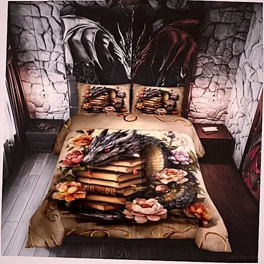 Black Dragon Comforter,Vintage Animals Magic Books Quilt King Brown Black