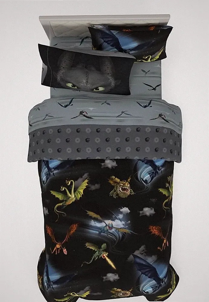 Franco How to Train Your Dragon Twin 5 Piece Bedding