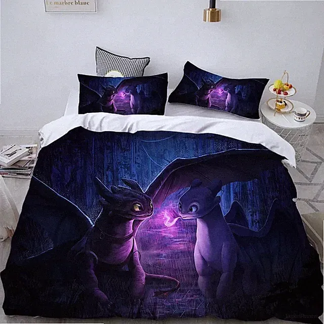 How to Train Your Dragon Cute Full Bedding Set (4pcs)
