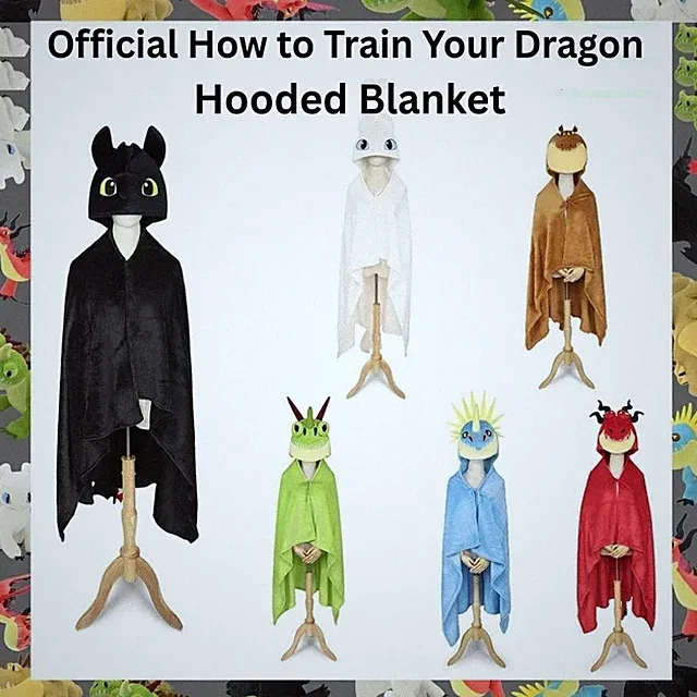 Toothless Hooded Blanket Adult – How to Train Your Dragon DreamWorks