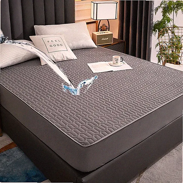 Waterproof Thicken Mattress Pad Durable Fitted Sheet Or Pillowcase Bed Cover Mat
